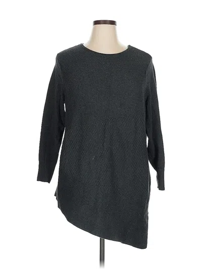 Pre-owned Chico's Pullover Sweater In Gray