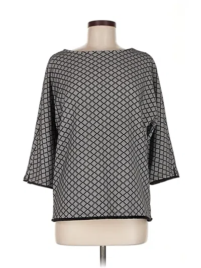 Pre-owned Chico's Pullover Sweater In Gray