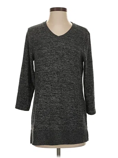 Pre-owned Chico's Pullover Sweater In Gray