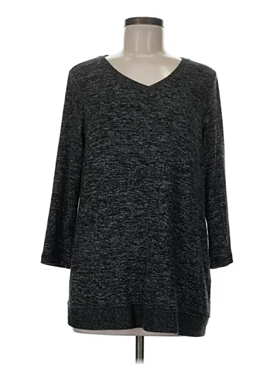 Pre-owned Chico's Pullover Sweater In Gray