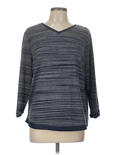 Pre-owned Chico's Pullover Sweater In Gray