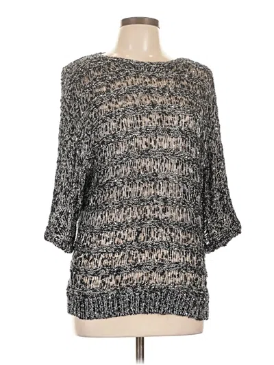 Pre-owned Chico's Pullover Sweater In Gray