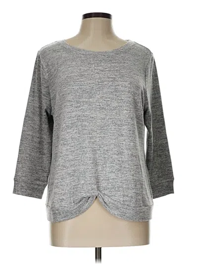 Pre-owned Chico's Pullover Sweater In Gray