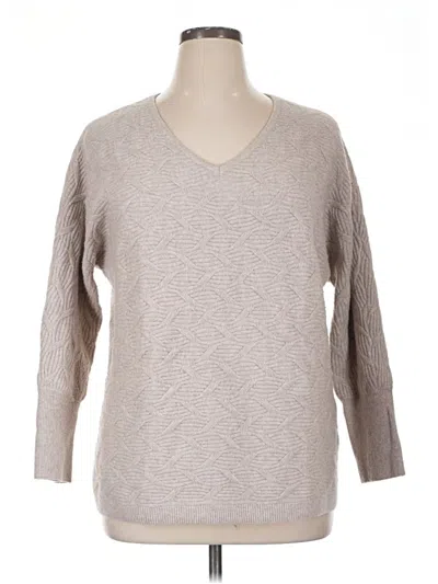 Pre-owned Chico's Pullover Sweater In Gray