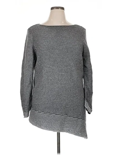 Pre-owned Chico's Pullover Sweater In Gray