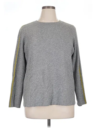 Pre-owned Chico's Pullover Sweater In Gray