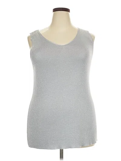 Pre-owned Chico's Pullover Sweater In Gray