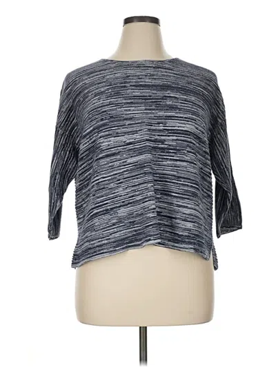 Pre-owned Chico's Pullover Sweater In Gray