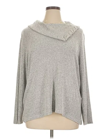 Pre-owned Chico's Pullover Sweater In Gray