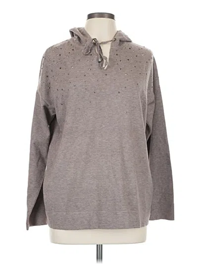 Pre-owned Chico's Pullover Sweater In Gray