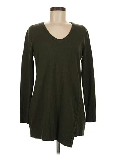 Pre-owned Chico's Pullover Sweater In Green