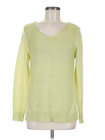 Pre-owned Chico's Pullover Sweater In Green