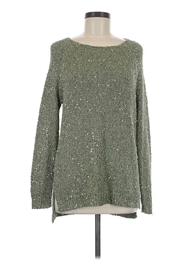 Pre-owned Chico's Pullover Sweater In Green