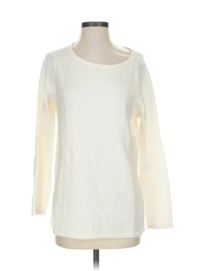 Pre-owned Chico's Pullover Sweater In Ivory