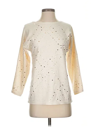 Pre-owned Chico's Pullover Sweater In Ivory