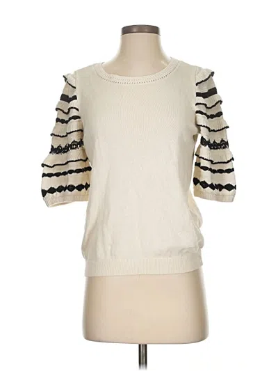 Pre-owned Chico's Pullover Sweater In Ivory