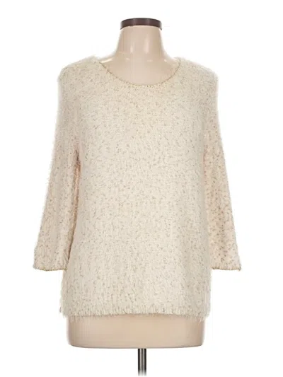 Pre-owned Chico's Pullover Sweater In Ivory