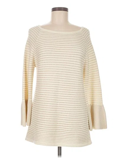 Pre-owned Chico's Pullover Sweater In Ivory
