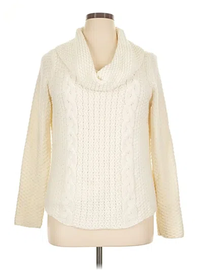 Pre-owned Chico's Pullover Sweater In Ivory
