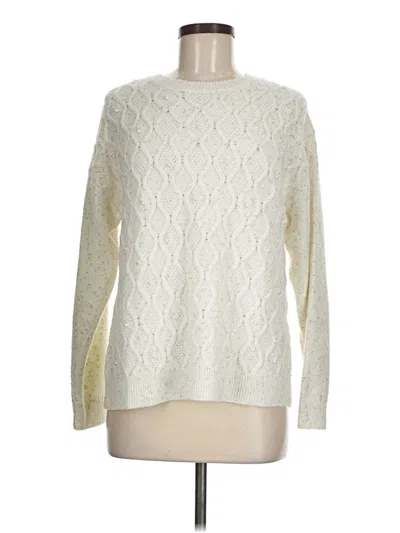 Pre-owned Chico's Pullover Sweater In Ivory