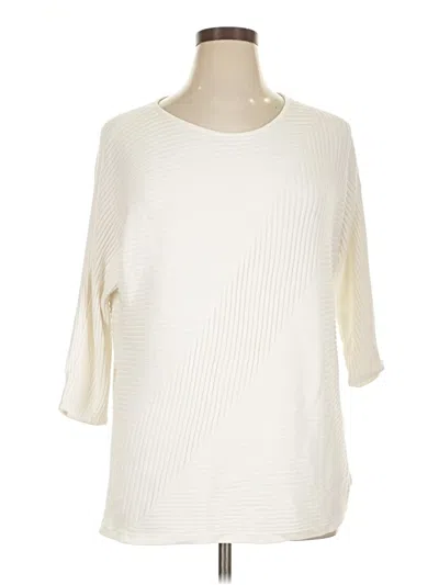 Pre-owned Chico's Pullover Sweater In Ivory