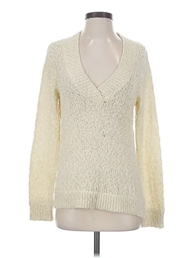 Pre-owned Chico's Pullover Sweater In Ivory