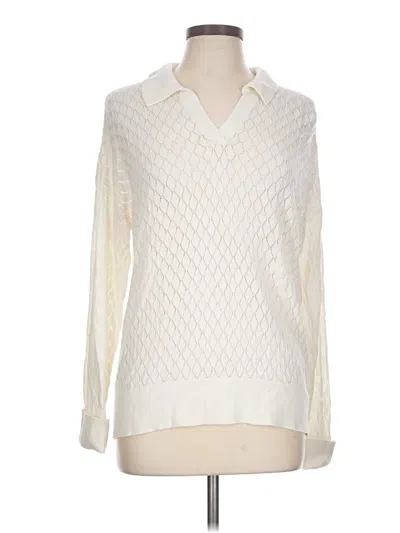 Pre-owned Chico's Pullover Sweater In Ivory