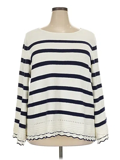 Pre-owned Chico's Pullover Sweater In Ivory