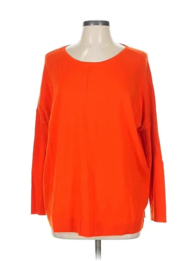 Pre-owned Chico's Pullover Sweater In Orange