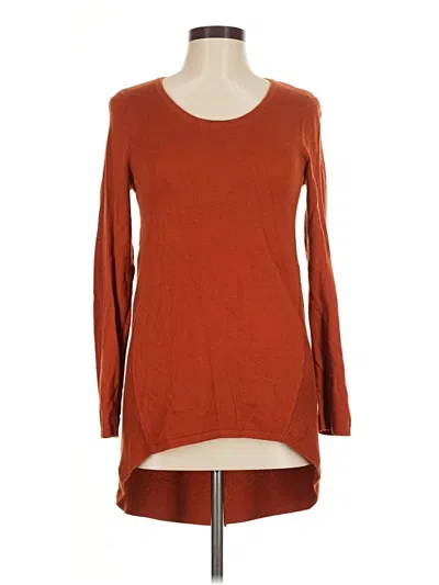 Pre-owned Chico's Pullover Sweater In Orange