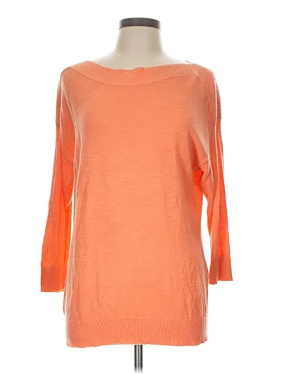 Pre-owned Chico's Pullover Sweater In Orange