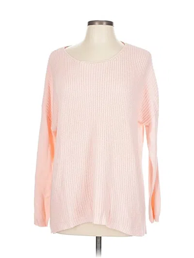 Pre-owned Chico's Pullover Sweater In Pink