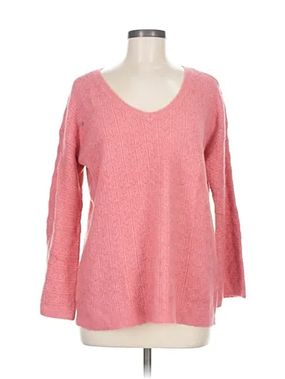 Pre-owned Chico's Pullover Sweater In Pink