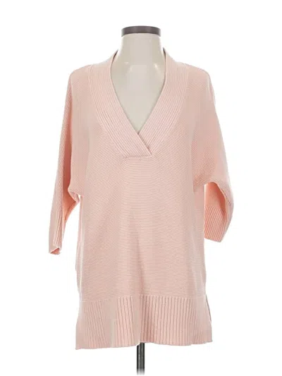 Pre-owned Chico's Pullover Sweater In Pink