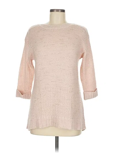 Pre-owned Chico's Pullover Sweater In Pink