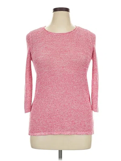 Pre-owned Chico's Pullover Sweater In Pink