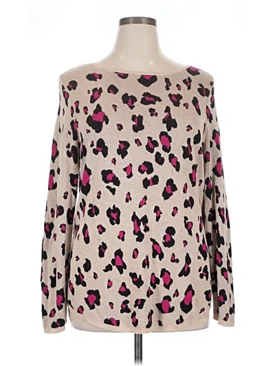 Pre-owned Chico's Pullover Sweater In Pink