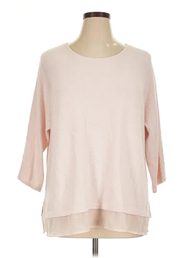 Pre-owned Chico's Pullover Sweater In Pink
