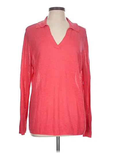Pre-owned Chico's Pullover Sweater In Pink
