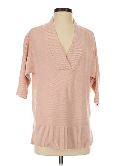 Pre-owned Chico's Pullover Sweater In Pink