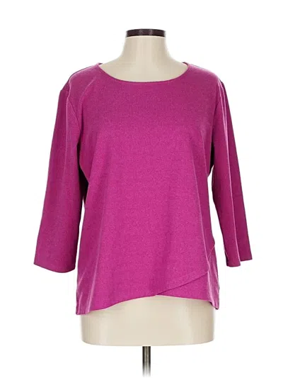 Pre-owned Chico's Pullover Sweater In Purple