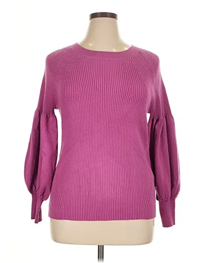 Pre-owned Chico's Pullover Sweater In Purple