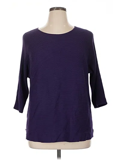 Pre-owned Chico's Pullover Sweater In Purple
