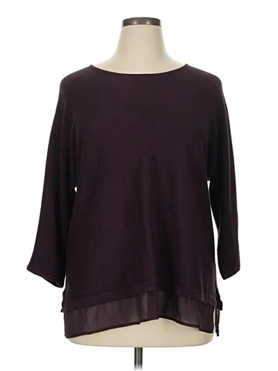 Pre-owned Chico's Pullover Sweater In Purple