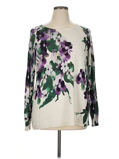 Pre-owned Chico's Pullover Sweater In Purple