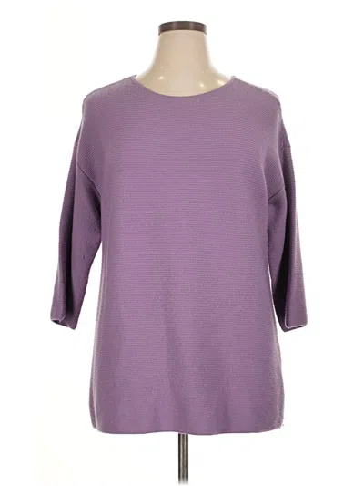 Pre-owned Chico's Pullover Sweater In Purple