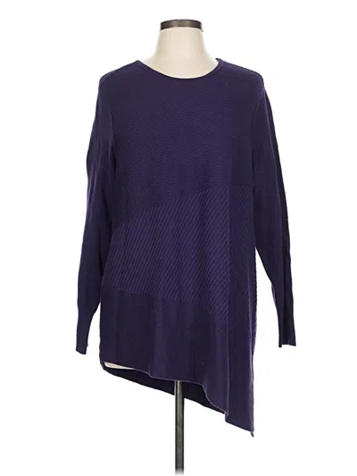 Pre-owned Chico's Pullover Sweater In Purple