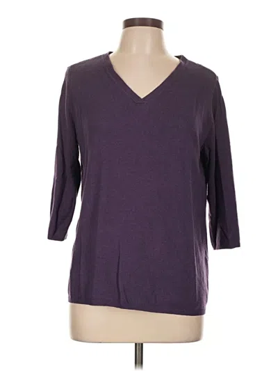 Pre-owned Chico's Pullover Sweater In Purple