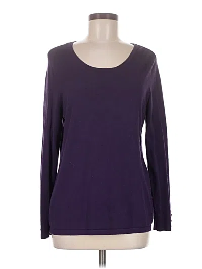 Pre-owned Chico's Pullover Sweater In Purple