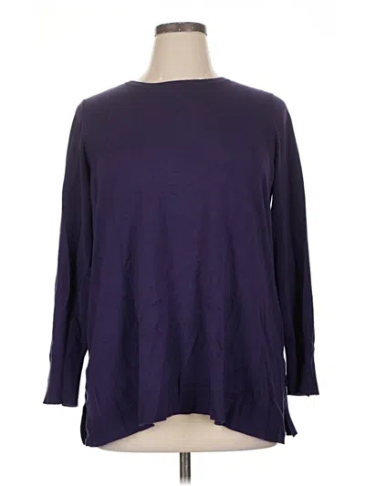 Pre-owned Chico's Pullover Sweater In Purple